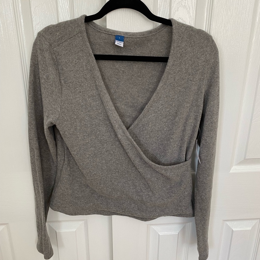 Gray Wrap Shirt